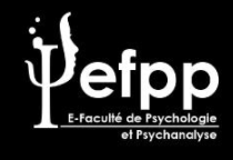 Logo EFPP e-faculté de Psychologie et Psychanalyse